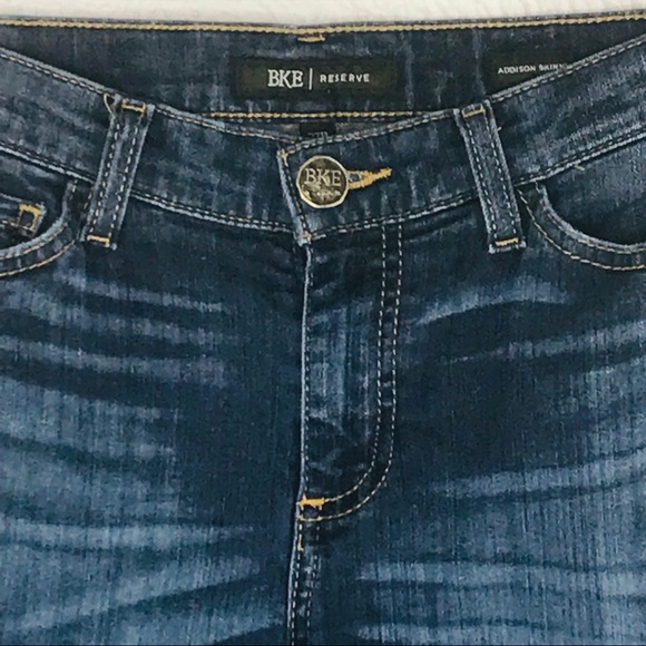 BKE Reserve Addison Skinny Jeans Blue Stretch Denim Women’s Size 27R - Picture 6 of 14